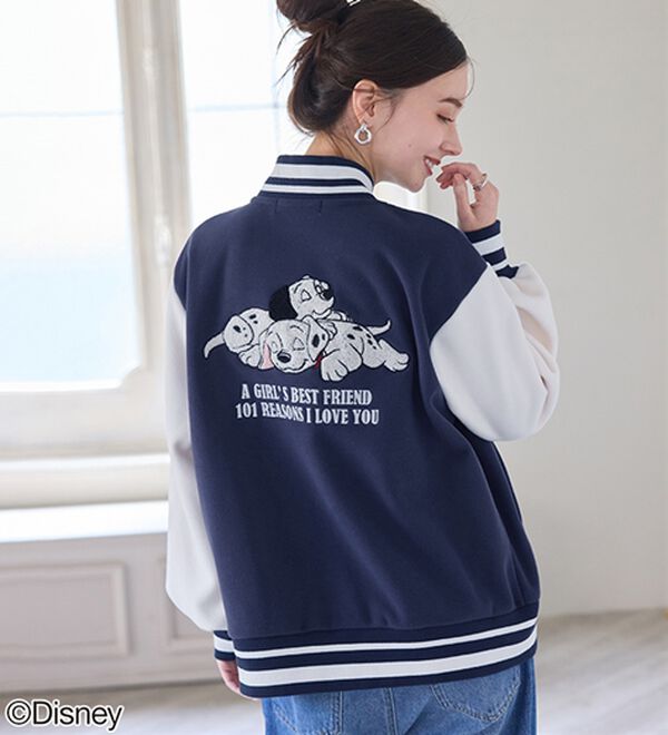 BELLUNA（ベルーナ）の「＜Ｄｉｓｎｅｙ＞【１０１匹わんちゃん】フリースボンディングスタジャン（ハーフコート）」｜詳細画像