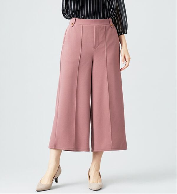 BELLUNA（ベルーナ）の「ツイルストレッチ素材ワイドパンツ（その他パンツ）」｜詳細画像