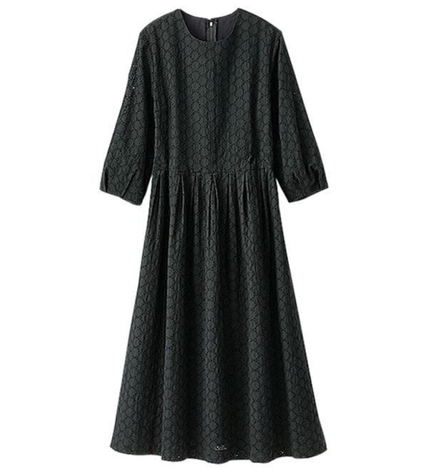 BELLUNA（ベルーナ）の「サークルレースタック使いゆったりワンピース（その他ワンピース）」｜詳細画像