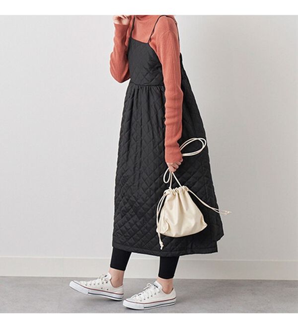 BELLUNA（ベルーナ）の「＜＆ｃｏｃｏｃｈｉ＞ハピネスコットン100％&times;吸湿発熱リブタートルニット（ニット・セーター）」｜詳細画像