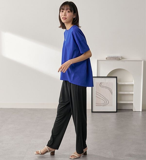 BELLUNA（ベルーナ）の「シュッと体型カバー！コクーンTシャツ（カットソー）」｜詳細画像