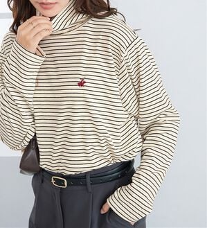 Viola e Viola（ヴィオラ エ ヴィオラ）の「【ビバリーヒルズポロクラブ】ハイネックカットソートップス（カットソー）」｜オフ／ブラック