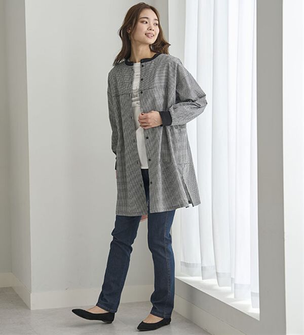 BELLUNA（ベルーナ）の「着回し３通り！綿１００％ハウスチュニック（チュニック）」｜詳細画像