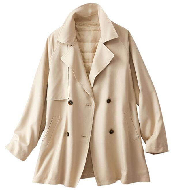 BELLUNA（ベルーナ）の「花粉対策！ライナー付ミドル丈トレンチコート（ハーフコート）」｜詳細画像