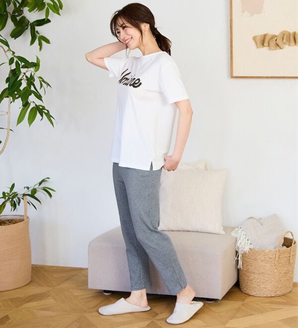 LAVIENNE（ラヴィエンヌ）の「綿１００％着回し自在パンツ（クロップドパンツ）」｜詳細画像
