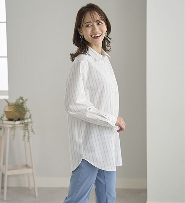 BELLUNA（ベルーナ）の「アイロンいらずの形態安定シャツ（シャツ）」｜詳細画像