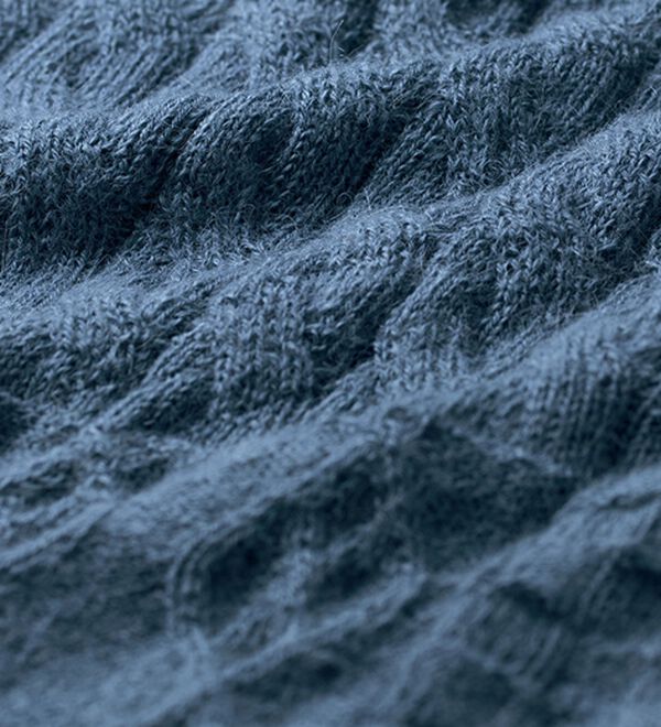 ルフラン（ルフラン）の「日本製ベビーアルパカ１００％編地セーター（ニット・セーター）」｜詳細画像