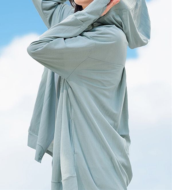 BELLUNA（ベルーナ）の「【接触冷感】絶対に焼けたくない！後プリーツＵＶパーカー（パーカー）」｜詳細画像