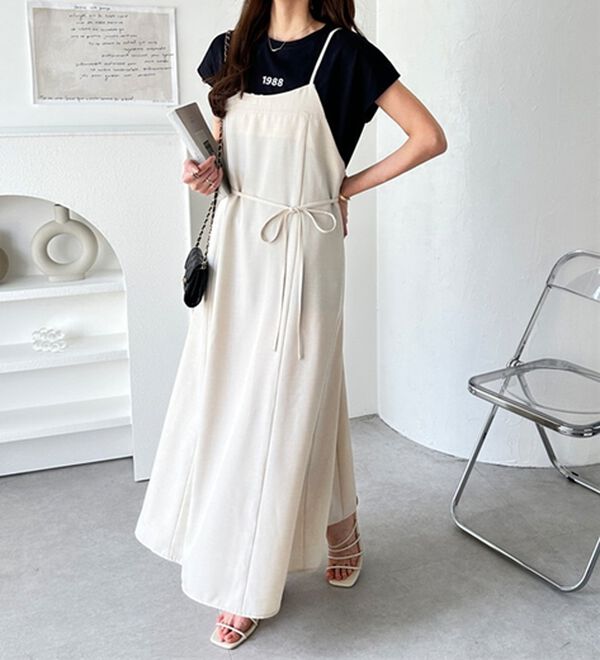 GeeRA（ジーラ）の「リネンライクロングキャミワンピース（その他ワンピース）」｜詳細画像