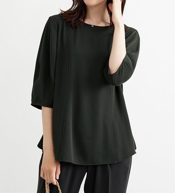 BELLUNA（ベルーナ）の「〈オフィス対応〉ランタンスリーブブラウス（ブラウス）」｜詳細画像