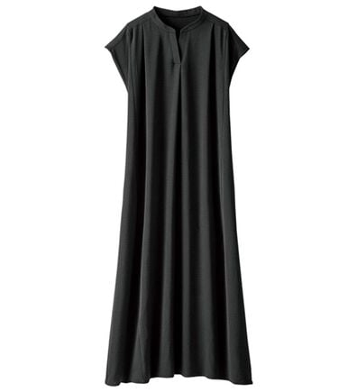 BELLUNA（ベルーナ）の「お手入れ楽々ビンテージ調素材ワンピース（その他ワンピース）」