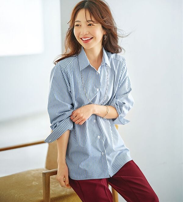 BELLUNA（ベルーナ）の「《快適Ｌａｂ．》イージーケア！コットンタッチシャツ（シャツ）」｜詳細画像