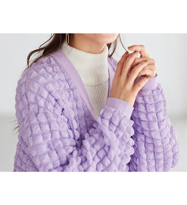 BELLUNA（ベルーナ）の「ポコポコが可愛いゆったりポップコーンカーディガン（その他カーディガン）」｜詳細画像