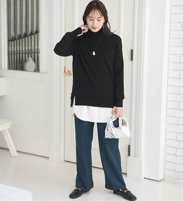 BELLUNA（ベルーナ）の「＜極み編＞肌心地ふんわりハイネックニット（ニット・セーター）」｜詳細画像