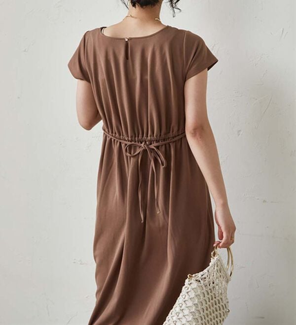 RANAN（ラナン）の「上品見えバックギャザーワンピース（その他ワンピース）」｜詳細画像