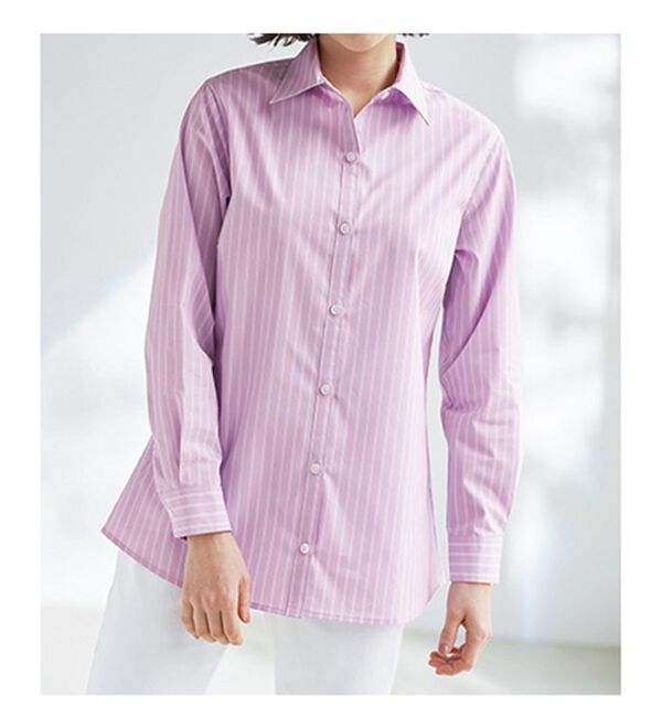 BELLUNA（ベルーナ）の「【選べる袖丈】洗える！ストレッチイージーケアシャツ（シャツ）」｜詳細画像