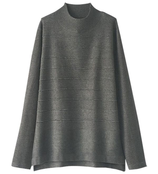 BELLUNA（ベルーナ）の「抗菌防臭あったかニットプルオーバー（ニット・セーター）」｜詳細画像