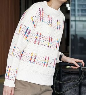RANAN（ラナン）の「カラフルニットプルオーバー（ニット・セーター）」｜詳細画像