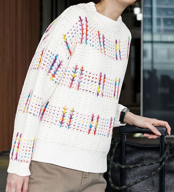 RANAN（ラナン）の「カラフルニットプルオーバー（ニット・セーター）」｜詳細画像