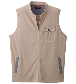 「＜デコイ＞サッと羽織れるスタイリッシュベスト（メンズベスト）」｜ベージュ杢