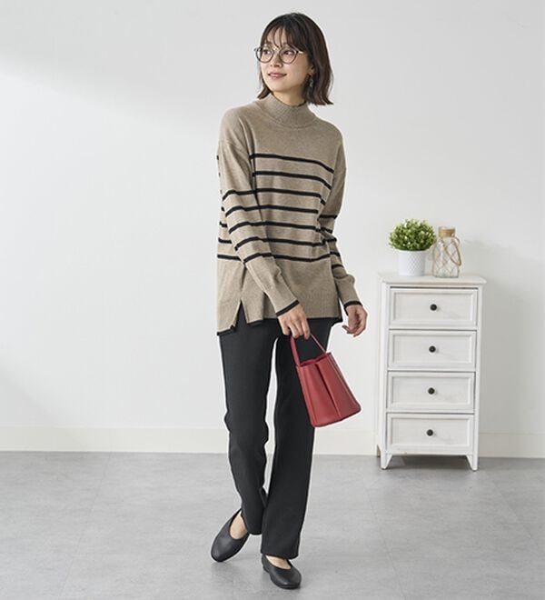 BELLUNA（ベルーナ）の「まるではく毛布！静電防止付裏ファーイージーパンツ（フルレングスパンツ）」｜詳細画像