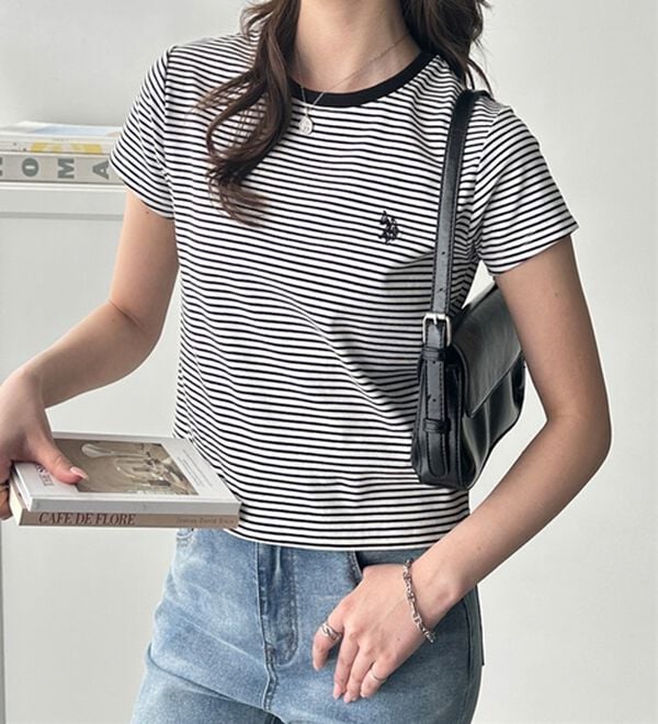 GeeRA（ジーラ）の「【ＵＳ．ＰＯＬＯ．ＡＳＳＮ】汗染み防止ミニＴシャツ（Tシャツ）」｜詳細画像