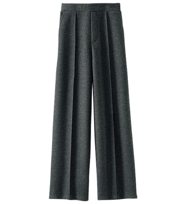 BELLUNA（ベルーナ）の「圧縮ニット素材ワイドパンツ（ワイドパンツ・ガウチョ）」｜詳細画像