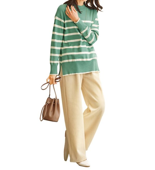 BELLUNA（ベルーナ）の「もちもち素材ハイネックニットプルオーバー（ニット・セーター）」｜詳細画像