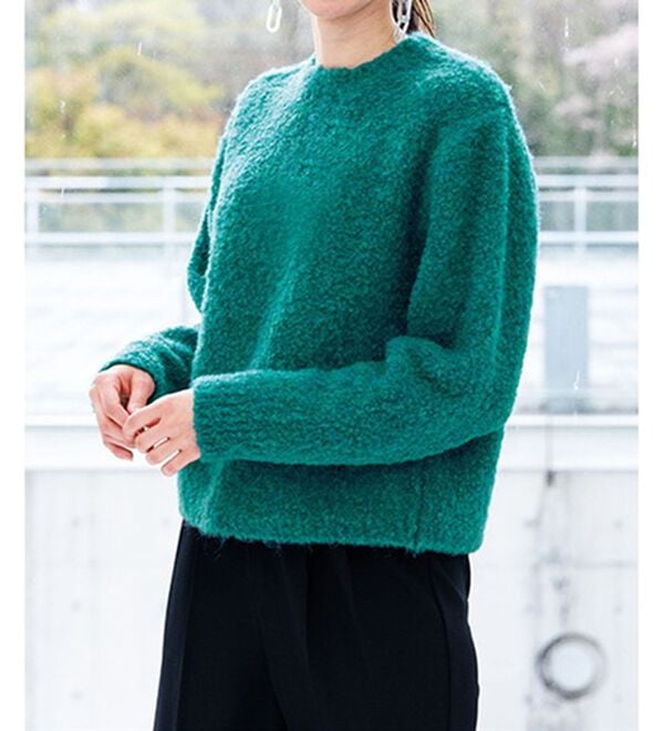 RANAN（ラナン）の「〈ＳＤＧｓ〉ふわふわブークレーニット（ニット・セーター）」｜詳細画像