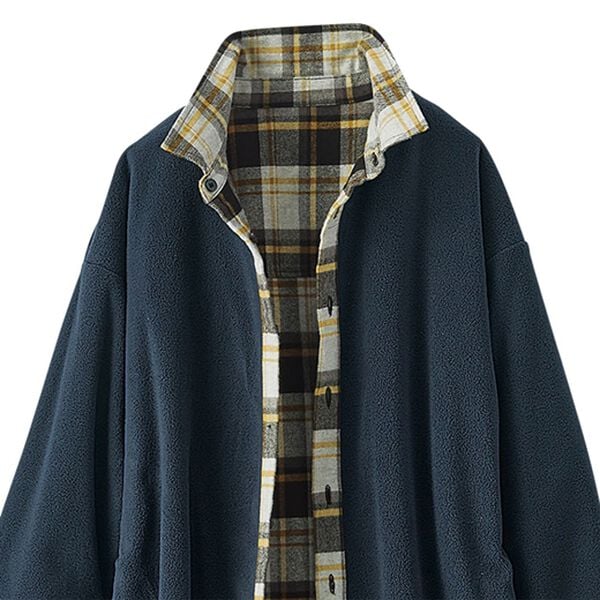 BELLUNA（ベルーナ）の「＜ＦＩＬＡ＞裏フリースチェック柄シャツジャケット（その他ジャケット）」｜詳細画像