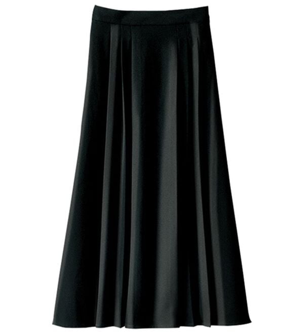 BELLUNA（ベルーナ）の「ウール調チェック柄タックデザインスカート（ロングスカート）」｜詳細画像