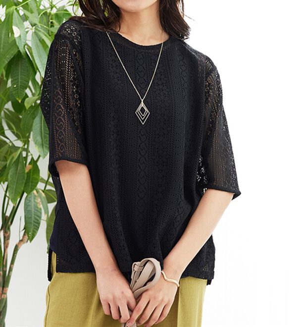 BELLUNA（ベルーナ）の「【店舗・ネット限定】総レースアンサンブル（アンサンブル）」｜詳細画像