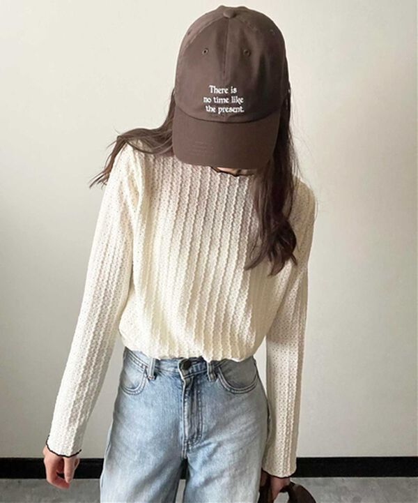 GeeRA（ジーラ）の「表面感配色メローカットソー（カットソー）」｜詳細画像