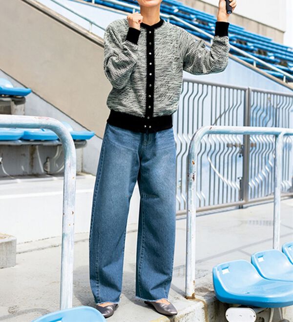 BELLUNA（ベルーナ）の「ツイード見えカーディガン（その他カーディガン）」｜詳細画像