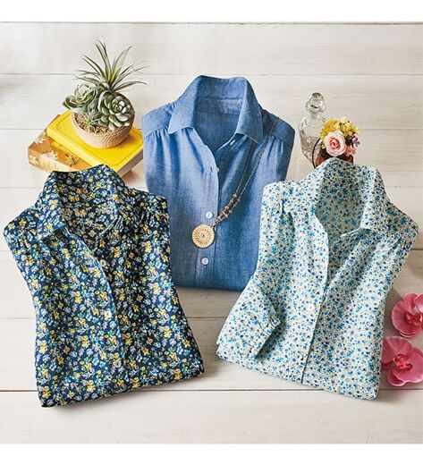 家事にぴったり！主婦に嬉しいブラウス３色組 家事にぴったり！主婦に嬉しいブラウス3色組