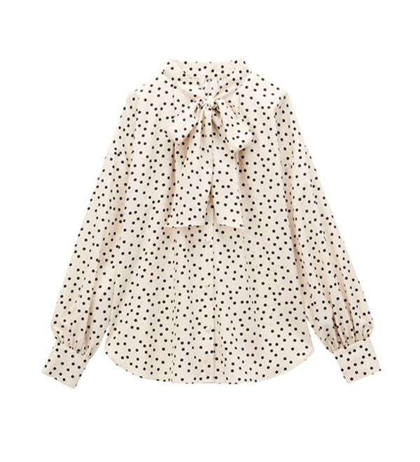 GeeRA（ジーラ）の「前後２ｗａｙボウタイブラウス（ブラウス）」｜詳細画像