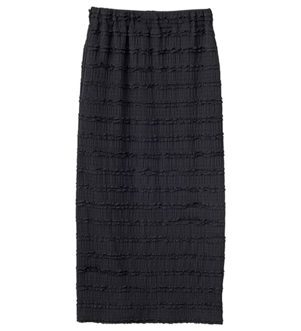 GeeRA（ジーラ）の「すっきりオシャレ見え！ジャカードレースタイトスカート（ロングスカート）」｜詳細画像