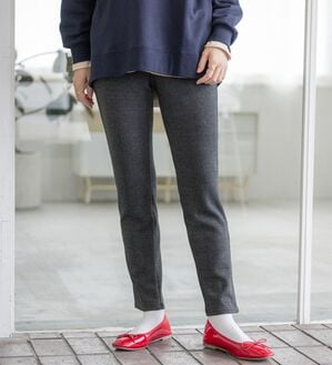 BELLUNA（ベルーナ）の「【あったか仕様♪】すっきり見え！裏ファーパンツ（フルレングスパンツ）」｜グレンチェック