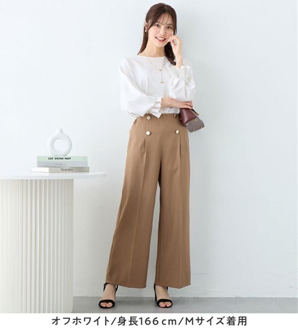 alotta（アロッタ）の「袖タックデザインプルオーバー（カットソー）」｜詳細画像