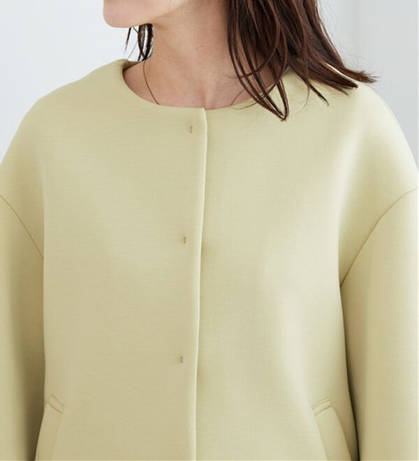 BELLUNA（ベルーナ）の「きれい見えとろみ素材コクーンコート（ハーフコート）」｜詳細画像