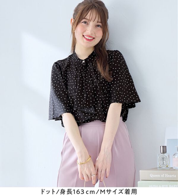 alotta（アロッタ）の「大人上品スカーフタイブラウス（ブラウス）」｜詳細画像