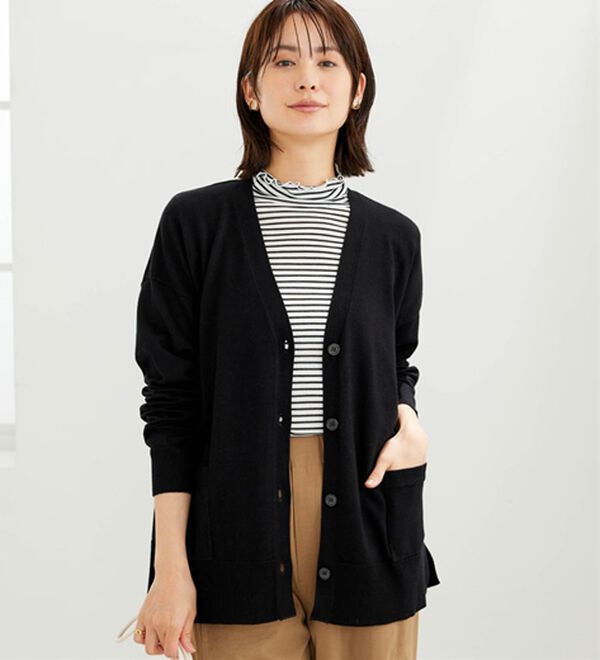 BELLUNA（ベルーナ）の「シアーリブ素材メロー使いプルオーバー（カットソー）」｜詳細画像