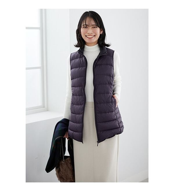 BELLUNA（ベルーナ）の「フレンチダウン使いロング丈ベスト（ベスト）」｜詳細画像
