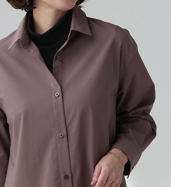 BELLUNA（ベルーナ）の「＜ＳＯＬＯＴＥＸ（Ｒ）＞ストレッチシャツワンピース（シャツワンピース）」｜詳細画像