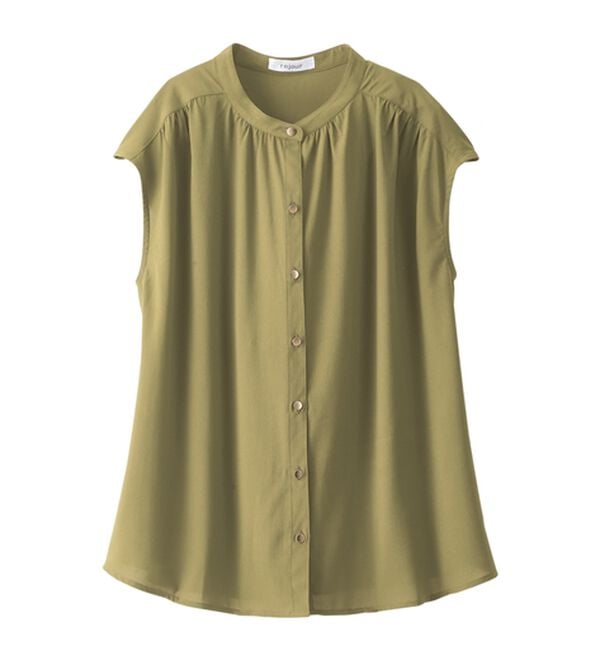 BELLUNA（ベルーナ）の「ギャザー使いフレンチスリーブブラウス（ブラウス）」｜詳細画像