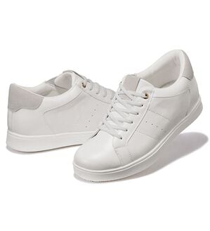 「＜コムルヴァン・オム＞軽量はっ水ヒールアップシューズ（メンズスニーカー）」｜スニーカーホワイト