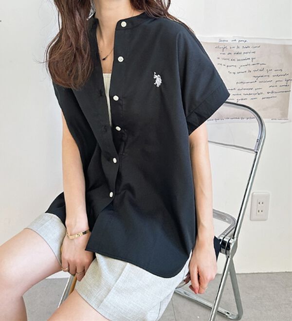 GeeRA（ジーラ）の「【ＵＳ．ＰＯＬＯ．ＡＳＳＮ】フレンチスリーブシャツ（シャツ）」｜詳細画像