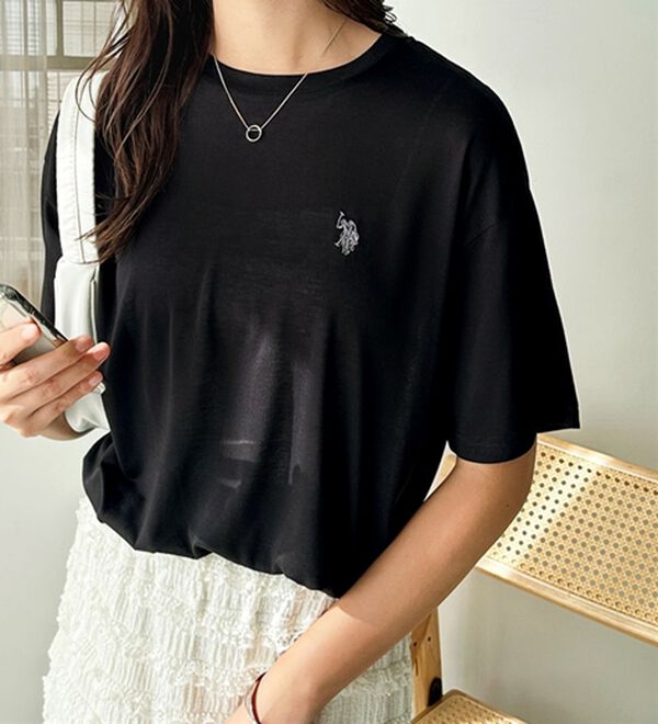 GeeRA（ジーラ）の「【Ｕ．Ｓ．　ＰＯＬＯ　ＡＳＳＮ．】スラブシアーTシャツ（Tシャツ）」｜詳細画像