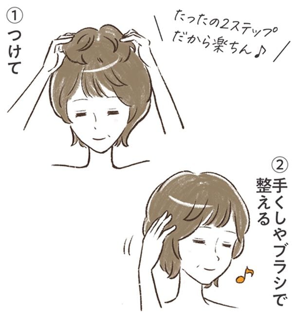 「人毛１００％ハンドメイド軽やかヘアピース（ウィッグ・ヘアピース・エクステ）」｜詳細画像