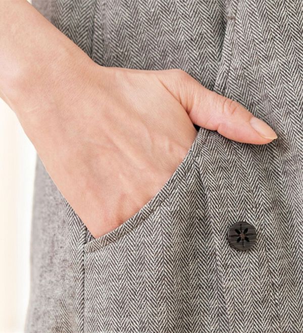 ルフラン（ルフラン）の「麻綿デザインスーツ＜アネモ＞（セットアップ）」｜詳細画像